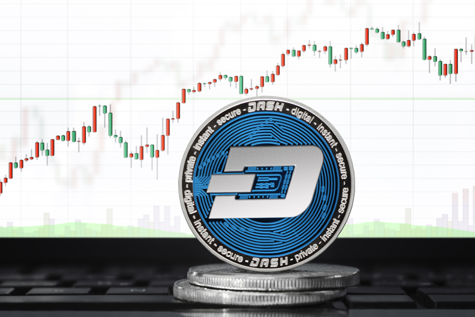 dash logo with chart